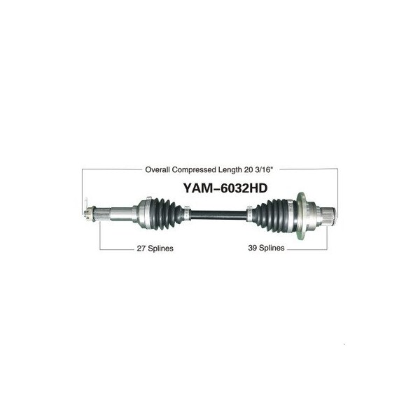 Wide Open Heavy Duty CV Axle for YAM HD REAR R YFM660F GRIZZ 02 YAM-6032HD - main
